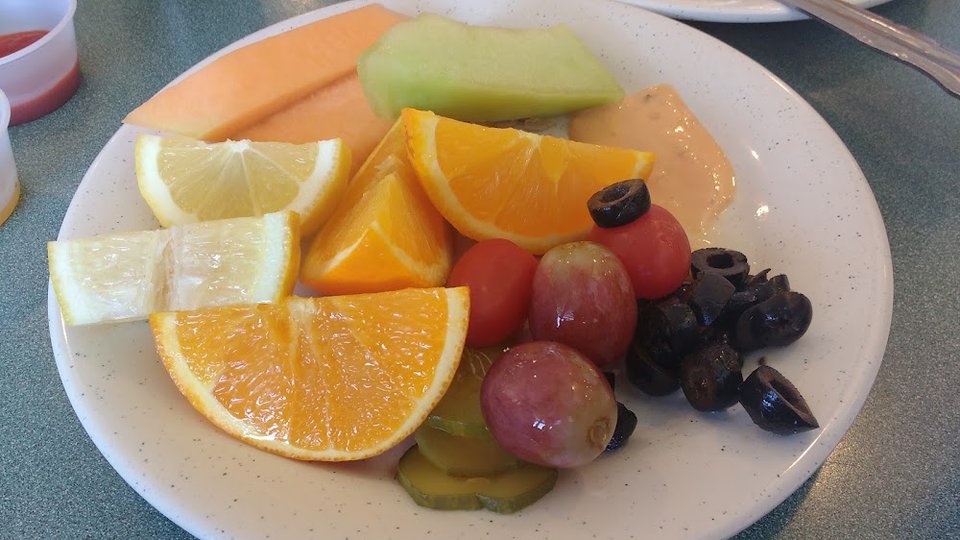 Fruta Melón Piña Durazno Uvas
